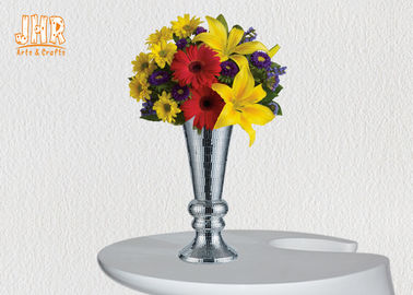 Trompeten-Mittelstück-Tabellen-Vasen Homewares-Ziergegenstand-Mosaik-Glas-Vasen-Fiberglas-Vasen