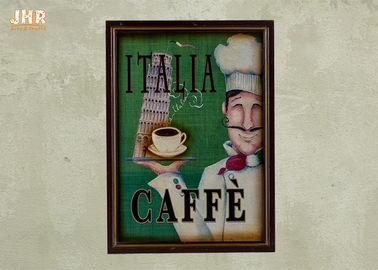 Italien-Café-Wand-Dekor-unterzeichnet dekorative hölzerne Wand-Plaketten-Kaffeehaus-Wand-Kunst Hauptdekor