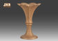 Luxuriöse bereifte Goldfiberglas-Pflanzer-Mittelstück-Tabellen-Vasen für künstliche Blumen