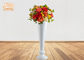 Drei Größen-glatte weiße Fiberglas-Topf-Pflanzer-Blumen-Pflanzer-Boden-Vasen
