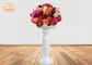 Dekorative glatte weiße Höhe der Fiberglas-Blumen-Topf-kreative Form-100cm