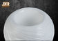 Fiberglas-Mittelstück-Tabellen-Vasen-Kugelform des gewellten Profils glatte weiße