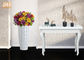 Glatte weiße Boden-Vasen Homewares-Ziergegenstand-Fiberglas-Pflanzer für Haupthotel
