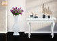 Dekorative glatte weiße Fiberglas-Mittelstück-Tabellen-Vasen-Boden-Vasen