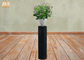 Bereifte Pflanzer-weiße Pflanzer-Clay Pot Planters Black Pedestal-Garten-Pflanzer blühen Pflanzer-Pflanzenbestand