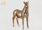 Dekorative figürchen-Pferdeskulptur-Tabellen-Statue Goldblatt Polyresin Tier