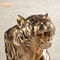 Lebensgroße Harz-Tiger Statue Golden Fiberglass Animal-Figürchen-Innendekoration