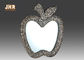 Apple formte Fiberglas-Wand-Spiegel mit Muschel gestalteten Hauptdekor-Einzelteilen