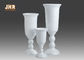 Wein-Schalen-Entwurfs-glatte weiße Fiberglas-Pflanzer-Boden-Vasen-große Pflanzer