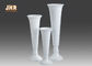 Schalen-Form-glatte weiße Fiberglas-Pflanzer-Boden-Vasen für Haupthotel-Hochzeit