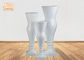 Weiße Fiberglas-Boden-Vasen Homewares-Ziergegenstände, die Mittelstück-Tabellen-Vasen heiraten
