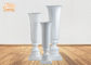 Klassische Trompeten-glatte weiße Fiberglas-Pflanzer-Boden-Vasen für Haupthotel-Hochzeit