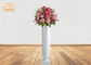 Kleine glatte weiße Fiberglas-Pflanzer-Boden-Vasen-dekorative Blumen-Töpfe