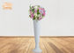 Schalen-Form-glatte weiße Fiberglas-Pflanzer-Boden-Vasen für Haupthotel-Hochzeit