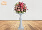 Heiratende glatte weiße Fiberglas-Blumen-Topf-leichte Pflanzer und Töpfe