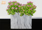 Rechteckige Töpfe marmorn Blumentopf-Clay Flower Pots MgO-Topf-Pflanzer, die Innenpflanzer Pflanzer blühen