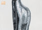 183cm H figürchen-Giraffen-Skulptur-Boden-Statue Silber-Mosaik-Glas Polyresin Tier