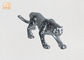 Hauptdekor-Silber trieb figürchen-Fiberglas-Leopard-Skulptur Polyresin Tierblätter