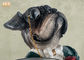 Antiker Hund stellt den Polyresin-Statuen-Figürchen-Harz-Hund dar, der Behälter-Skulptur-multi Farbe hält