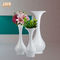 Weiße Fiberglas-Boden-Vasen-Blumentöpfe glatt für Innen